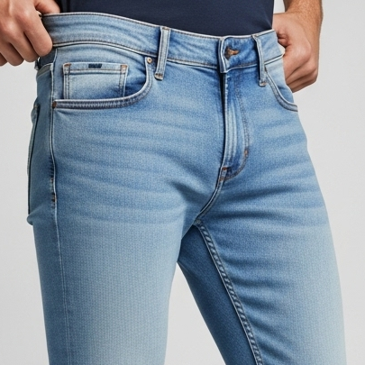 Slim Denim Trousers – Meridian